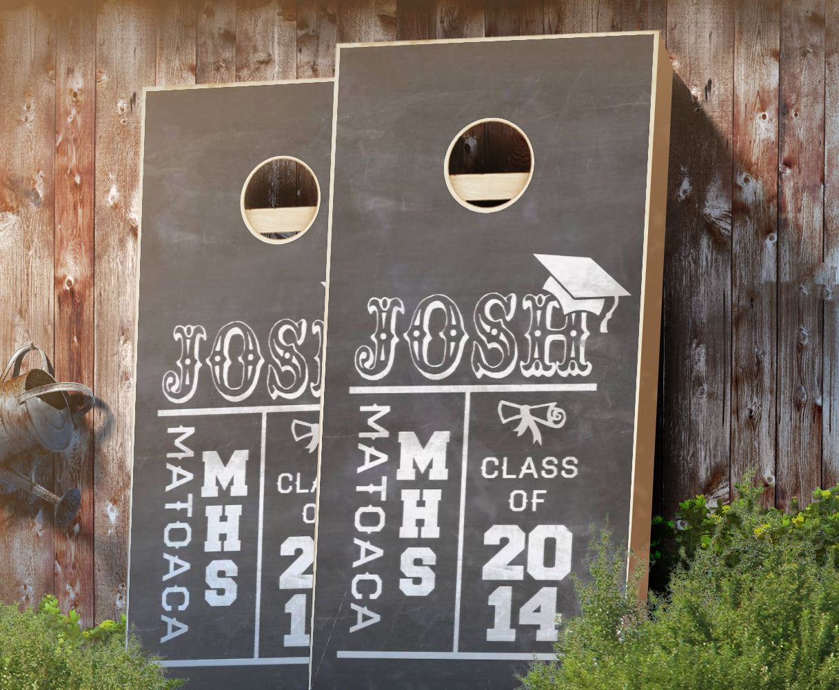 507-GraduationChalkboard-cornhole-set