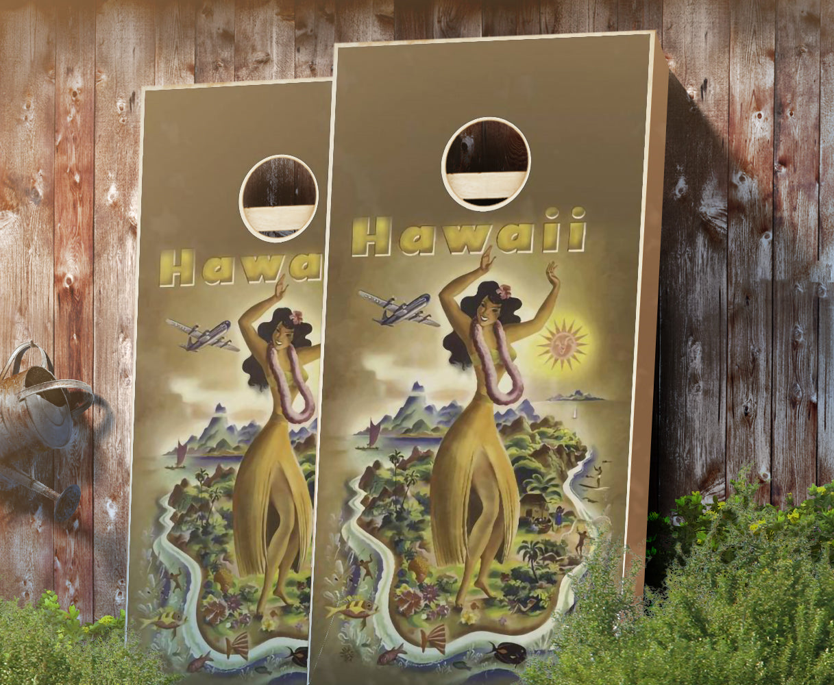 507-HawaiiPoster-cornhole-set