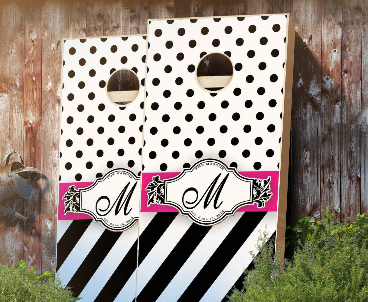 507-RibbonBlack-cornhole-set