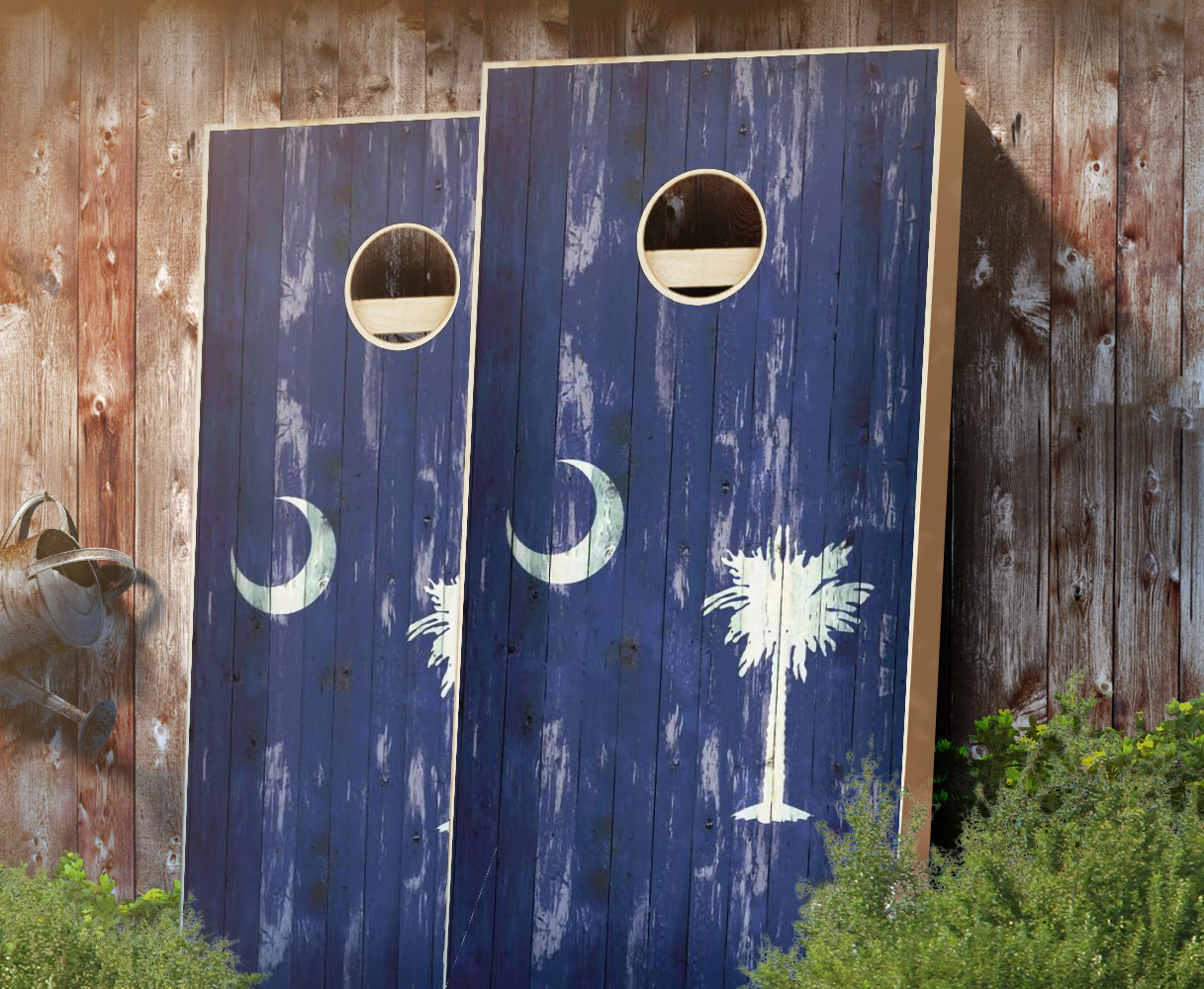 507-SouthCarolinaFlagDistressed-cornhole-set