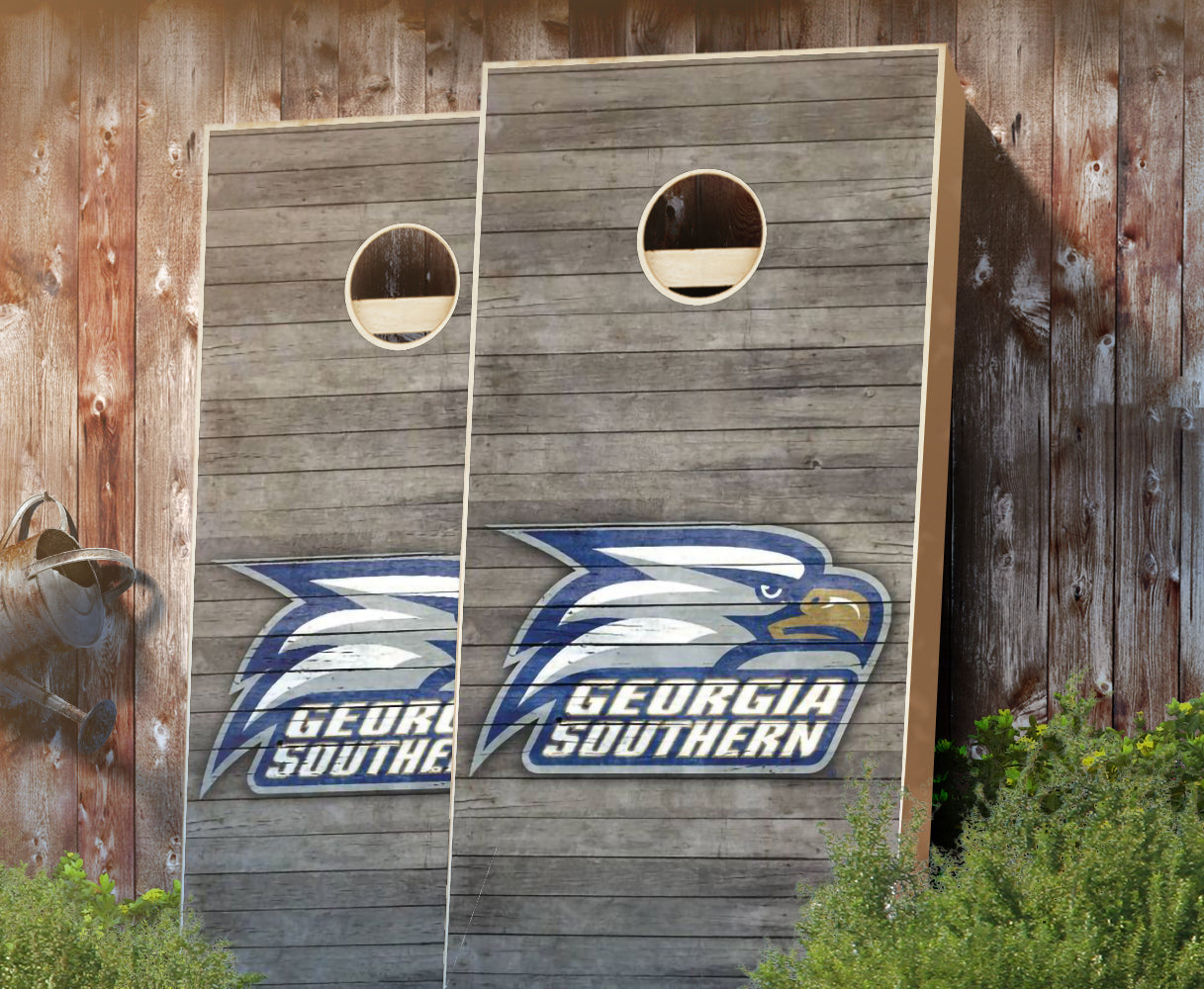 510-GeorgiaSouthernDistressed-cornhole-set